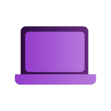 Dizüstü bilgisayar simgesi vektör çizimi