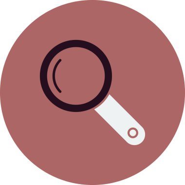 Arama sembolü, büyütme cam çizgi simgesi tasarımı, vektör illüstrasyonu 