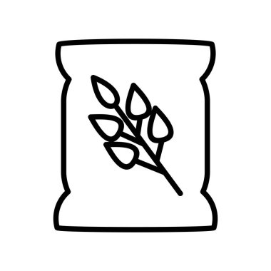 Tohum çantası simgesini, vektör çizim