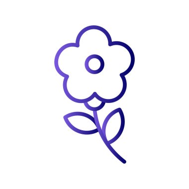 çiçek simgesi vektör illüstrasyonu