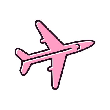 Uçak simgesi vektör illüstrasyonu