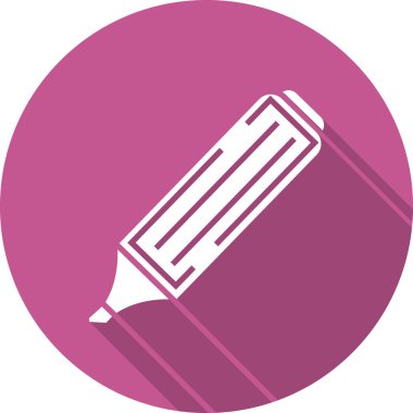 Vurgulayıcı ağ simgesi, basit illüstrasyon