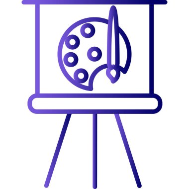 Palet. Web simgesi basit tasarım