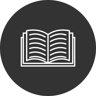 kitap simgesi vektör illüstrasyonu