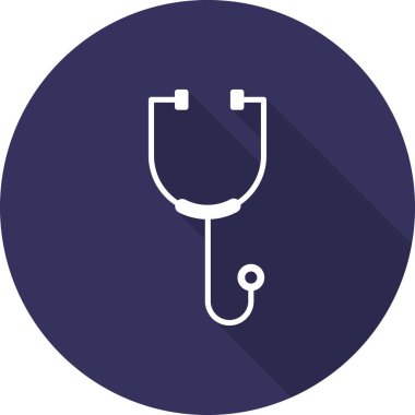 stetoskop ikonu vektör illüstrasyonu