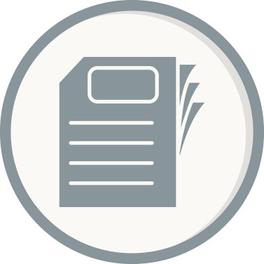 Kağıt, belge simgesi modada  