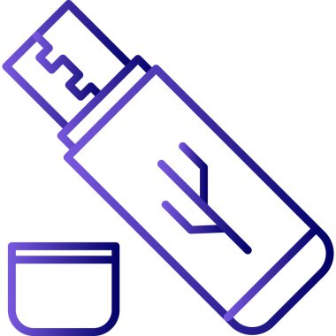Usb sürücüsü Simge vektör çizimi