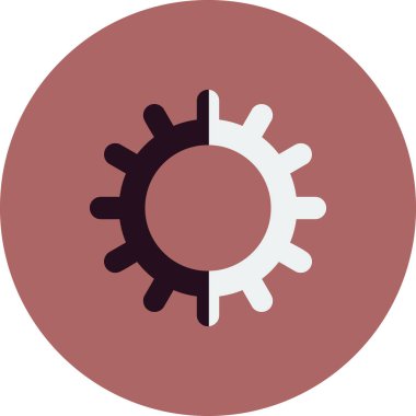 Teçhizat Web simgesi basit bir illüstrasyon. Sembol ayarlanıyor