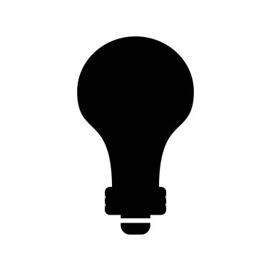 ampul vektörü ince çizgi simgesi