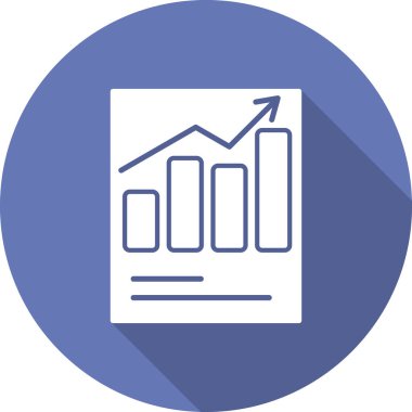 Satış raporu ikonu vektör illüstrasyonu