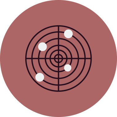 radar simgesi vektör illüstrasyonu