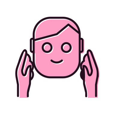 Yıka Surat. Basit resimleme