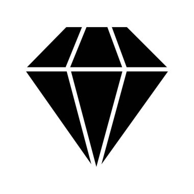 Elmas simgesinin vektör illüstrasyonu 