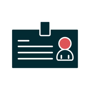 Kart simgesi, vektör illüstrasyonu