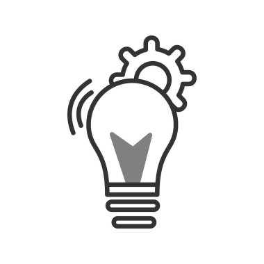 Fikir simgesi vektör illüstrasyonu