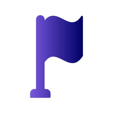 bayrak ikonu vektör illüstrasyonu