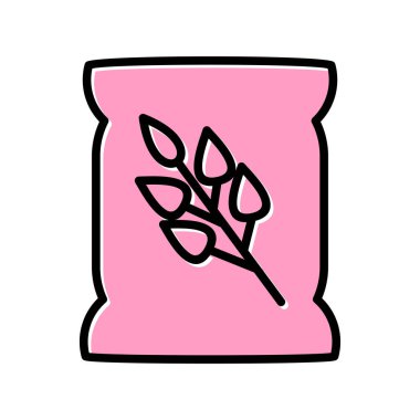 Tohum çantası simgesini, vektör çizim