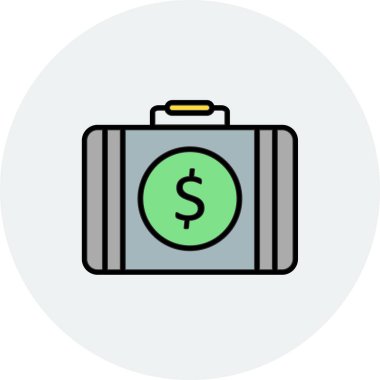 Evrak Dosyası ikon vektör illüstrasyonu