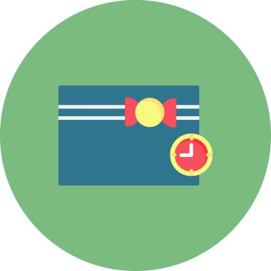 Saat simgesi vektör illüstrasyonu