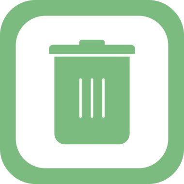 Çöp kutusu simgesi. özet çizimi  