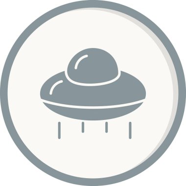 UFO simgesi, vektör çizimi, Uzay Gemisi