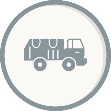 Askeri Kamyon vektör illüstrasyonu