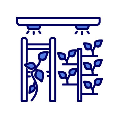 Sürüm bahçesi ikon vektör illüstrasyonu