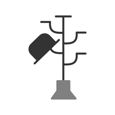 Hatstand simgesi, vektör çizimi