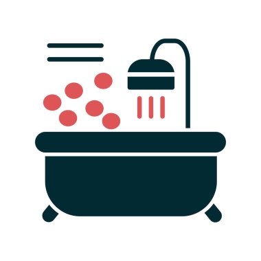 Küvet. Web simgesi basit tasarım 