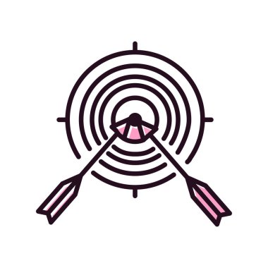 hedef simge vektör illüstrasyonu 