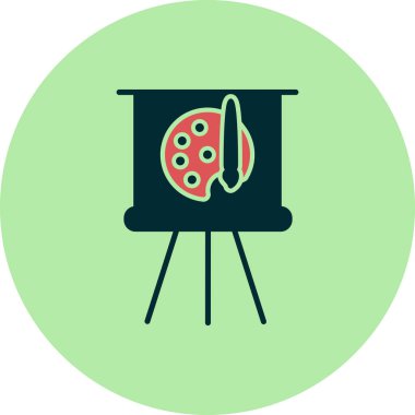 Palet. Web simgesi basit tasarım