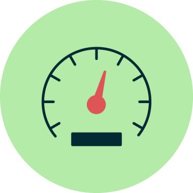 Hız göstergesi. Web simgesi basit tasarım 