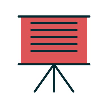 sunum simgesi vektör illüstrasyonu