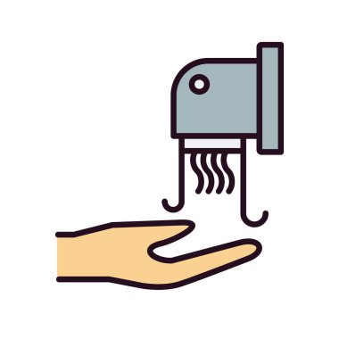 el kurutma simgesi vektör çizimi