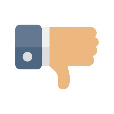 Hoşlanmıyorum. Web simgesi basit illüstrasyon 