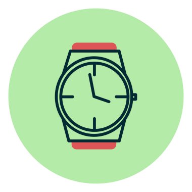 Kol saati ikon vektör illüstrasyonu