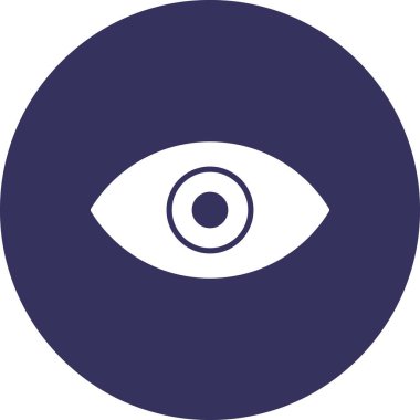 Göz simgesi vektör illüstrasyonu