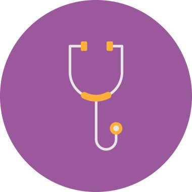 stetoskop ikonu vektör illüstrasyonu