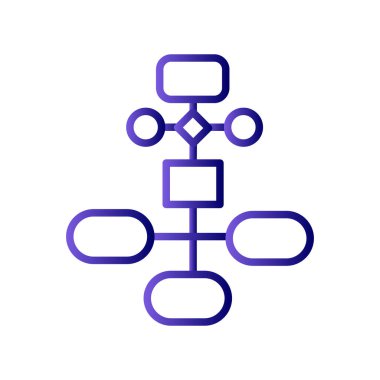 iş akışı simgesi, vektör illüstrasyonu