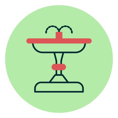 fıskiye ikonu vektör illüstrasyonu