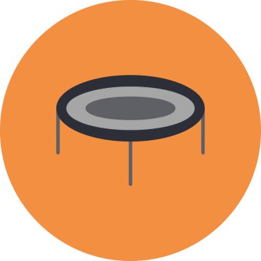 Trambolin. Web simgesi basit tasarım