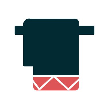 havlu ikonu vektör illüstrasyonu