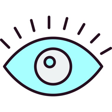 Göz simgesi vektör illüstrasyonu