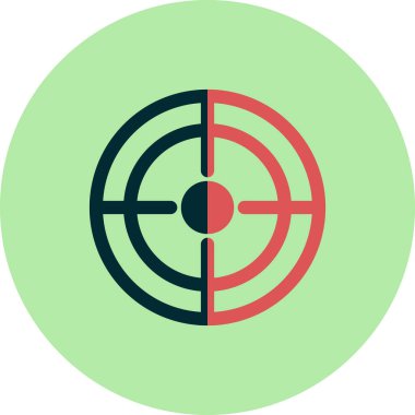 hedef simge vektör illüstrasyonu 