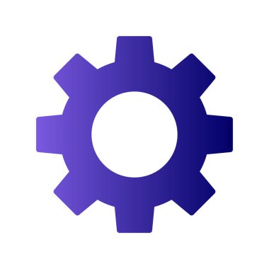 Cog simgesi vektör illüstrasyonu