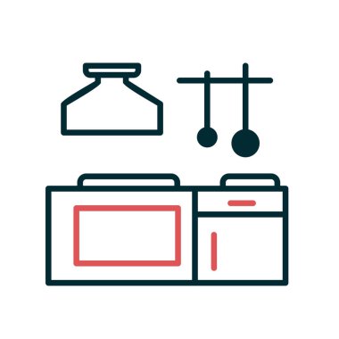 Mutfak simgesi vektör illüstrasyonu