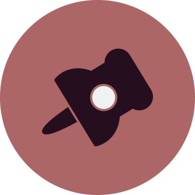 İllüstrasyon Kağıt Ataç ikonu vektörü, okul logosu kavramı 