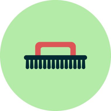 Temizlik fırça simge vektör çizim