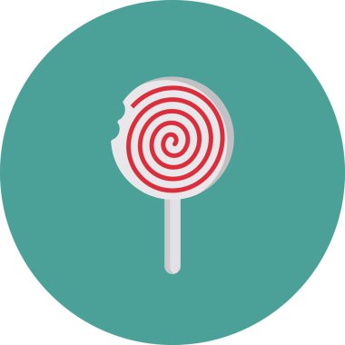 Lolipop simgesi, vektör illüstrasyonu