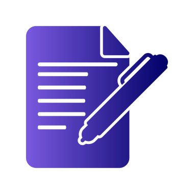 not ve kalem vektör illüstrasyonu